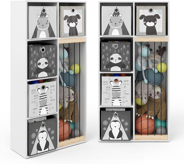 Vicco Kinderregal Marvin, Weiss, 72 x 143 cm, zur Aufbewahrung von Spielzeug und Büchern geeignet Oh