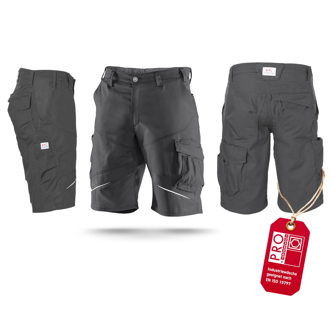 KÜBLER ACTIVIQ Arbeitsshorts anthrazit, Grösse 42, Herren-Arbeitsshorts aus Mischgewebe, leichte Arb