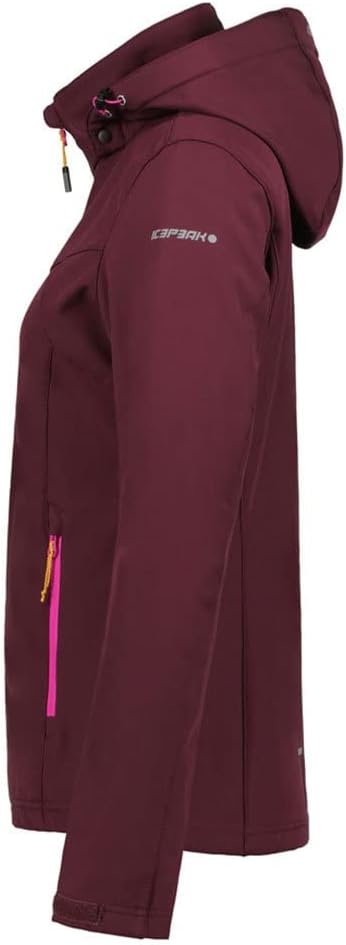 ICEPEAK Damen Brenham Softshell Jacke 36 Rot, 36 Rot