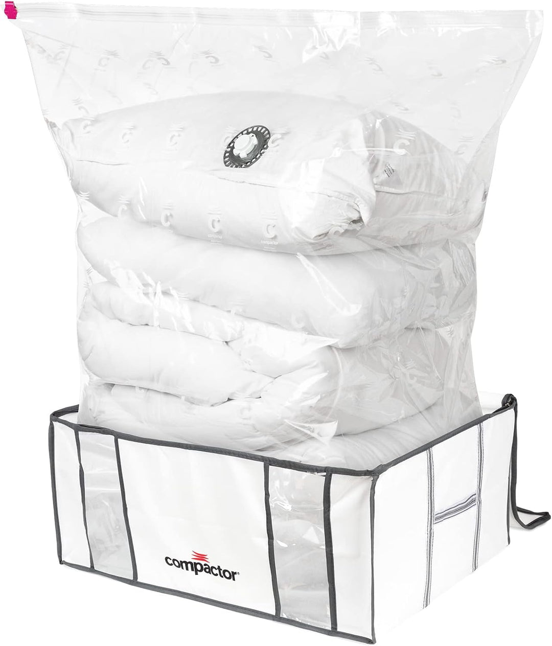 Compactor RAN8121 halbstarre Vakuum-Aufbewahrungsbeutel, 2er-Pack, Grösse XXL (210 l), Life-Serie We