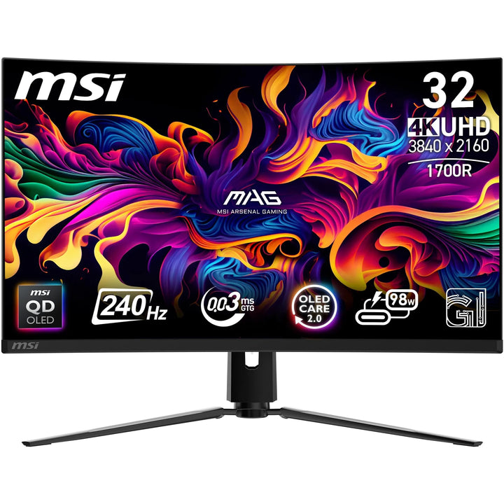 MPG 321CURX QD-OLED 32" / UHD / Curved (NEW) Schwarz, 32" / UHD / Curved (NEW) Schwarz