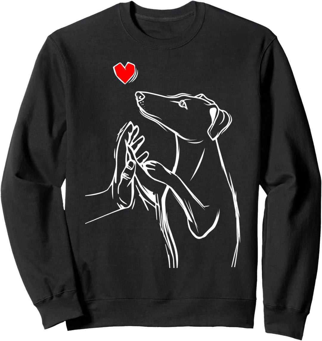Windhund Greyhound Hunde Frauchen Damen Sweatshirt