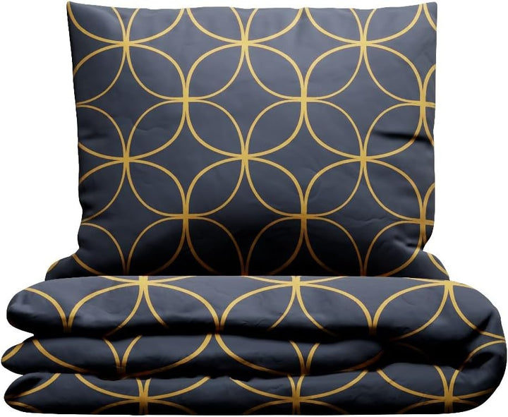 Grund NOCTURA Bettwäsche 140x220cm + 70x90cm dunkelblau
