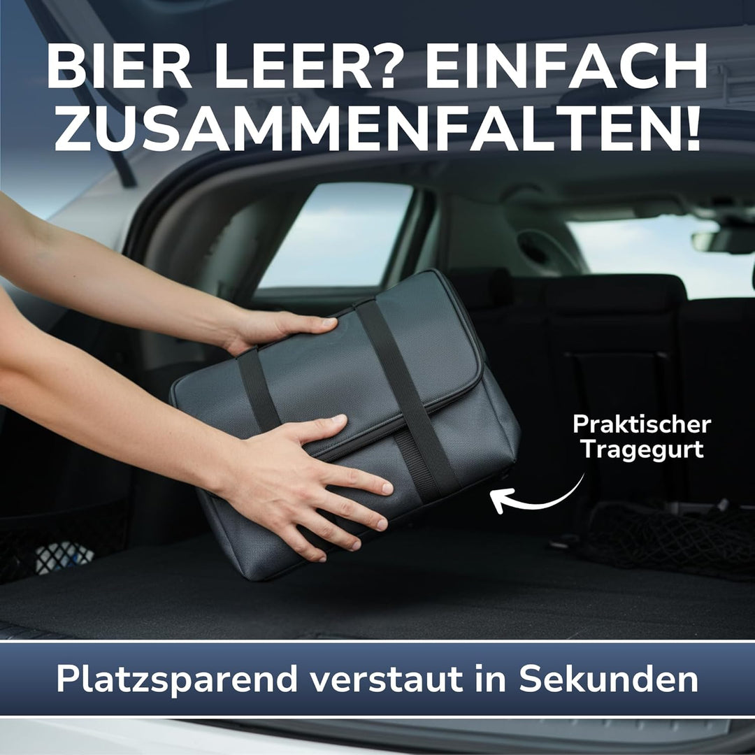 Bier Kühltasche - mit Trenneinsatz für Bierflaschen - Männerhandtasche