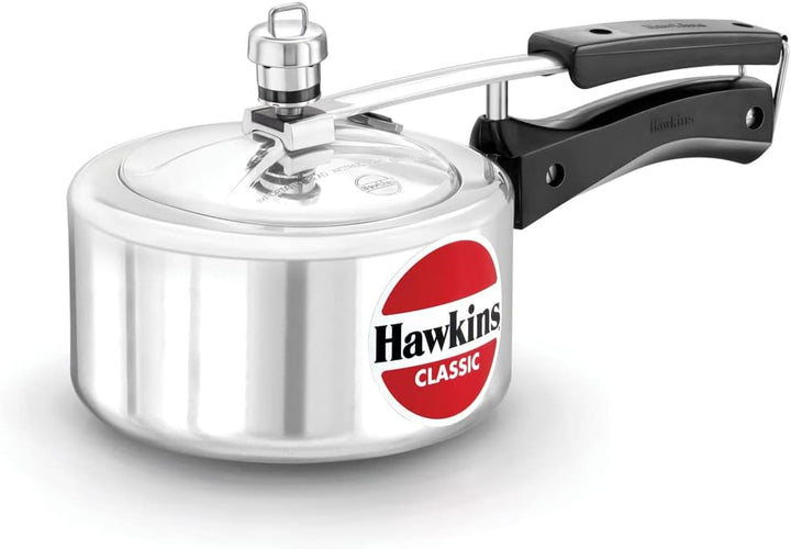 HAWKINS Classic CL15 Schnellkochtopf aus Aluminium, 1,5 l, klein, silberfarben 1.5-Liter Silver, 1.5