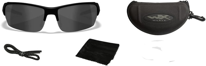 Wiley X Unisex Wx Valor Ersatzlinsen-Set, Matte Black/Ops Smoke Grey, S-L