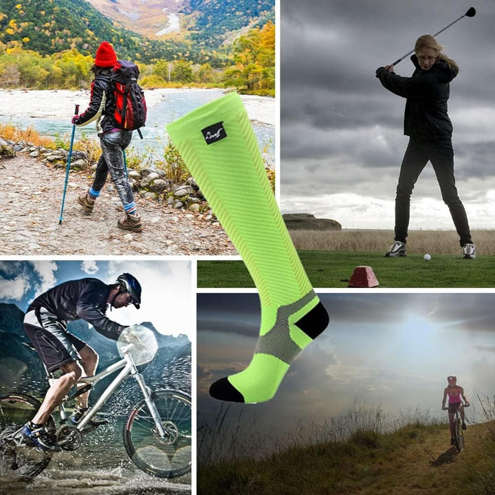 OTTERSHELL Wasserdichte Socken Unisex – Kniehohe Merinowolle-Socken für Outdoor, Laufen, Radfahren &amp;
