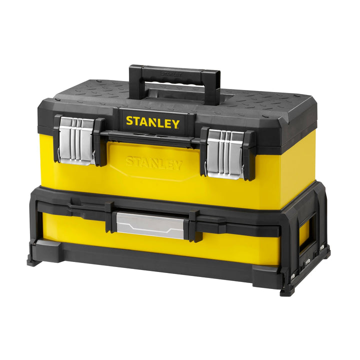Stanley 20" Werkzeugbox Metall-Kunststoff mit integrierter Schublade - 1-95-829 - ohne Werkzeug