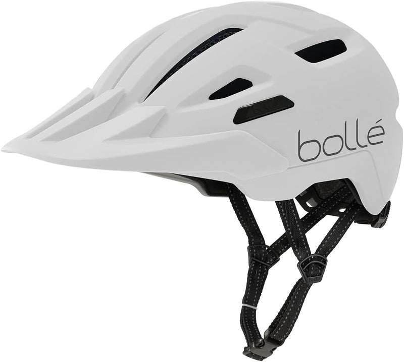 Bollé - Stance Cross, Bike Helmet, Urban Bike Helmet, Mountainbike Helmet, Visor Helmet Weiss M, Wei