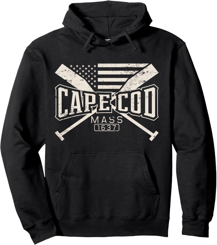 Cape Cod Nautical Vintage Style Geschenkidee USA Flagge Pullover Hoodie