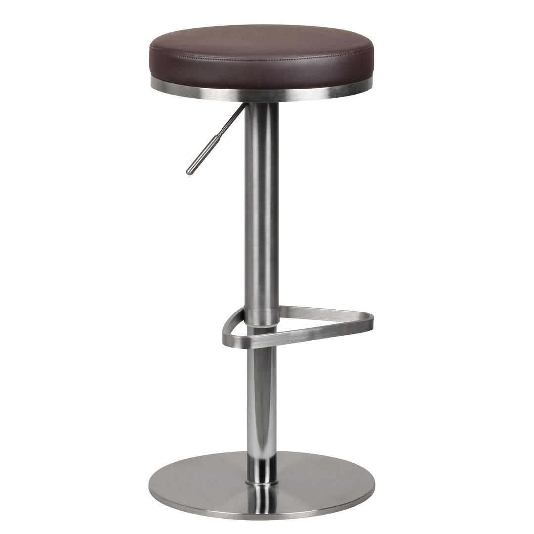 FineBuy Barhocker Edelstahl höhenverstellbare Sitzhöhe 57-82 cm, Barstuhl Modern 360° Drehbar, Trese