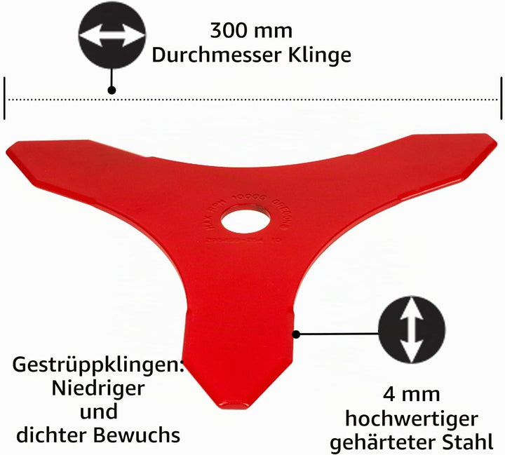 Oregon 295499-0 One-For-All 3-Zahn-Messer für Freischneider