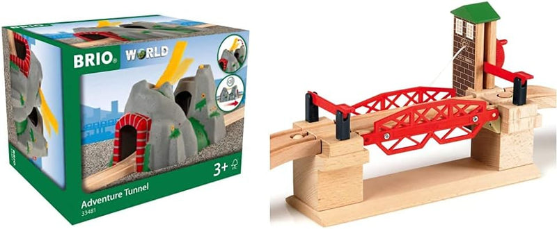 BRIO World 33481 Magischer Tunnel – Eisenbahnzubehör für die BRIO Holzeisenbahn – Kleinkinderspielze