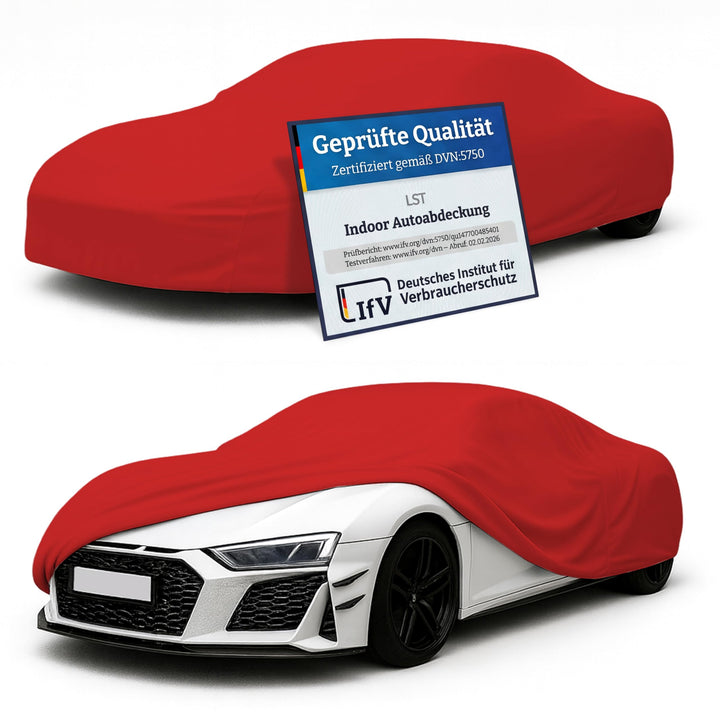 LST Autoabdeckung Indoor – lackschonende und Dehnbare Autogarage. Car Cover Innenbereich für Autohäu