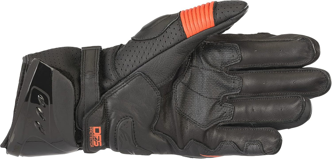 Alpinestars Men's Motorcycle Gloves (Black, Small), schwarz / rot