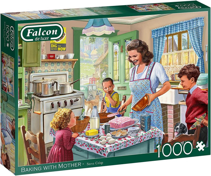 Jumbo Puzzles 11245 Baking with Mother Puzzle, Mehrfarbig