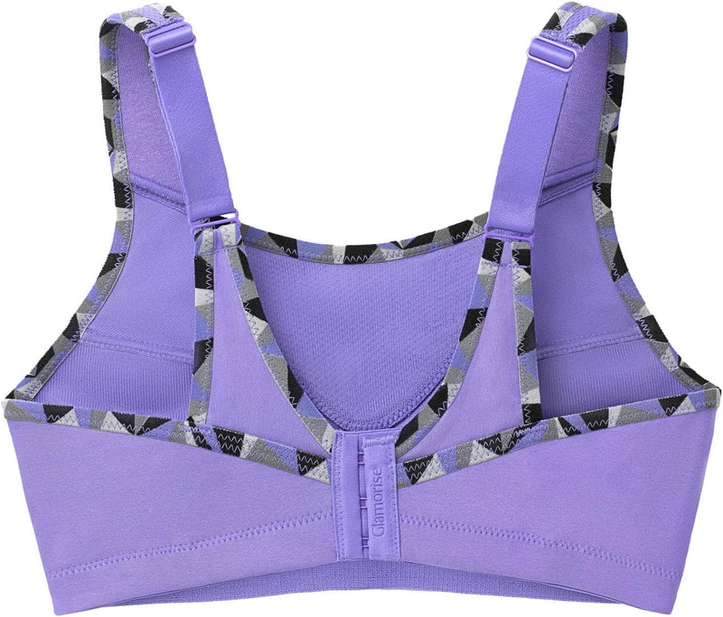 Glamorise Damen Bustier BH mit Perfektem Halt Sports Bra 105E Lila, 105E Lila