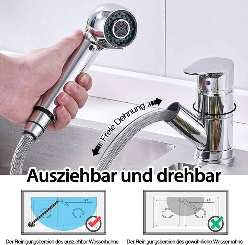 LARS360 Armatur Küche Wasserhahn Spültischarmatur Design Küchenarmatur Mischbatterie Bad Waschtischa