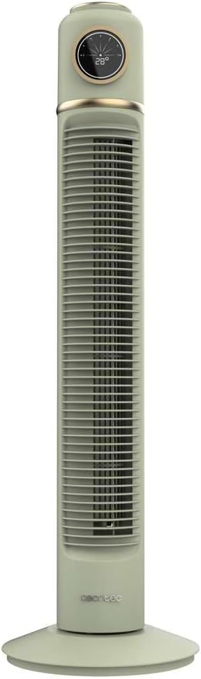 Cecotec - Turmventilatoren EnergySilence 1090 Skyline Retro Smart Green, von 81 cm, 40W, Display -LE