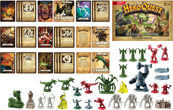Avalon Hill, HeroQuest, Dschungel-Pack von Delthrak | Rollenspiele | Ab 14 Jahren | Für 2-5 Spieler
