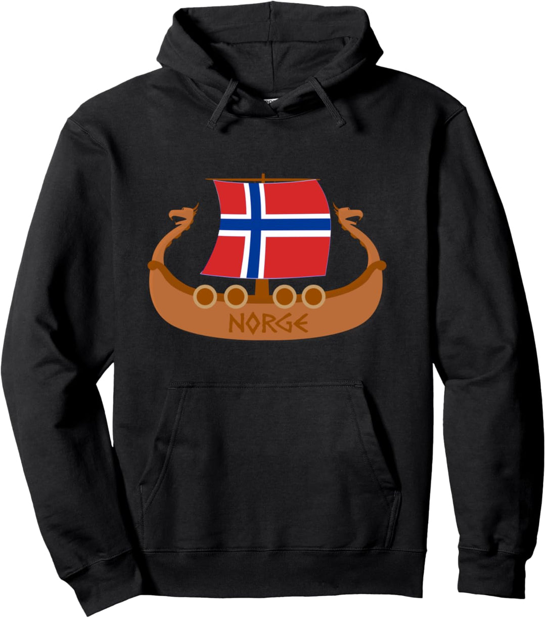 Norwegen Flagge Norwegischer Stolz Norge Viking Nordic Gift Pullover Hoodie