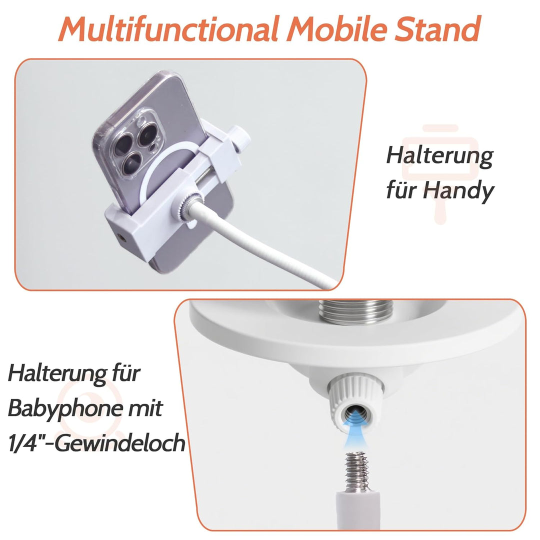 Mobile Halterung für Babybett Wickeltisch, 68cm Flexibel Klammerhalter Kinderzimmer-Dekoration, Univ