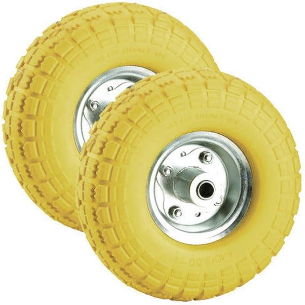 5,1 x 25,4 cm Sackkarre Garten Trolley Warenkorb Schubkarre Rad Vollgummi Reifen Gelb