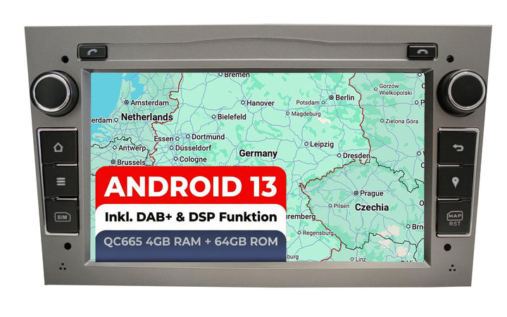 M.I.C. AO7 Android 12 Autoradio mit navi Qualcomm 665 4G+64G Ersatz für Opel Antara Astra h Combo Co