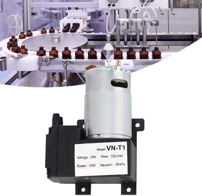 Vakuumpumpe DC 12V/24V Mini, 10L/min geräuscharmer Luftkompressor VN-T1((DC24V)), (Dc24v)