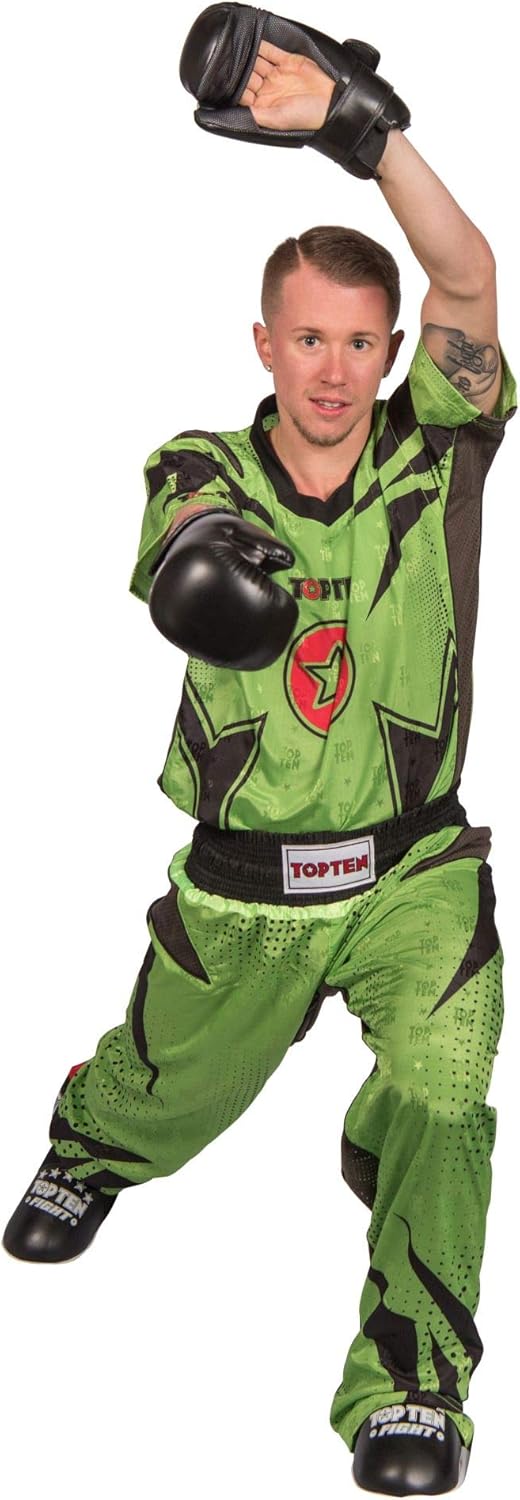 TOP TEN Kickboxuniform „Future“ Gruen - Schwarz M, Gruen - Schwarz M