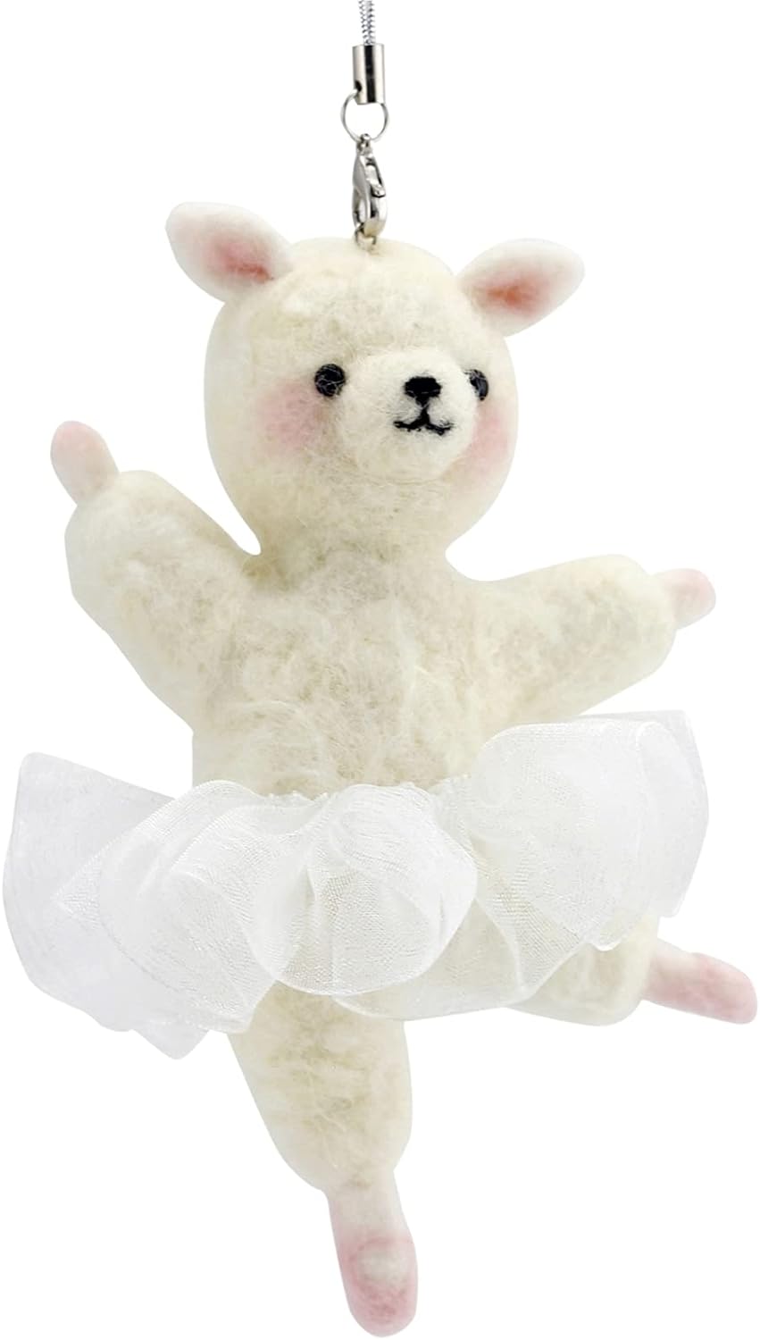 MillyRose Crafts Nadelfilz-Set, Woll-Bastelset – Farbanleitung (evtl. nicht in deutscher Sprache), F