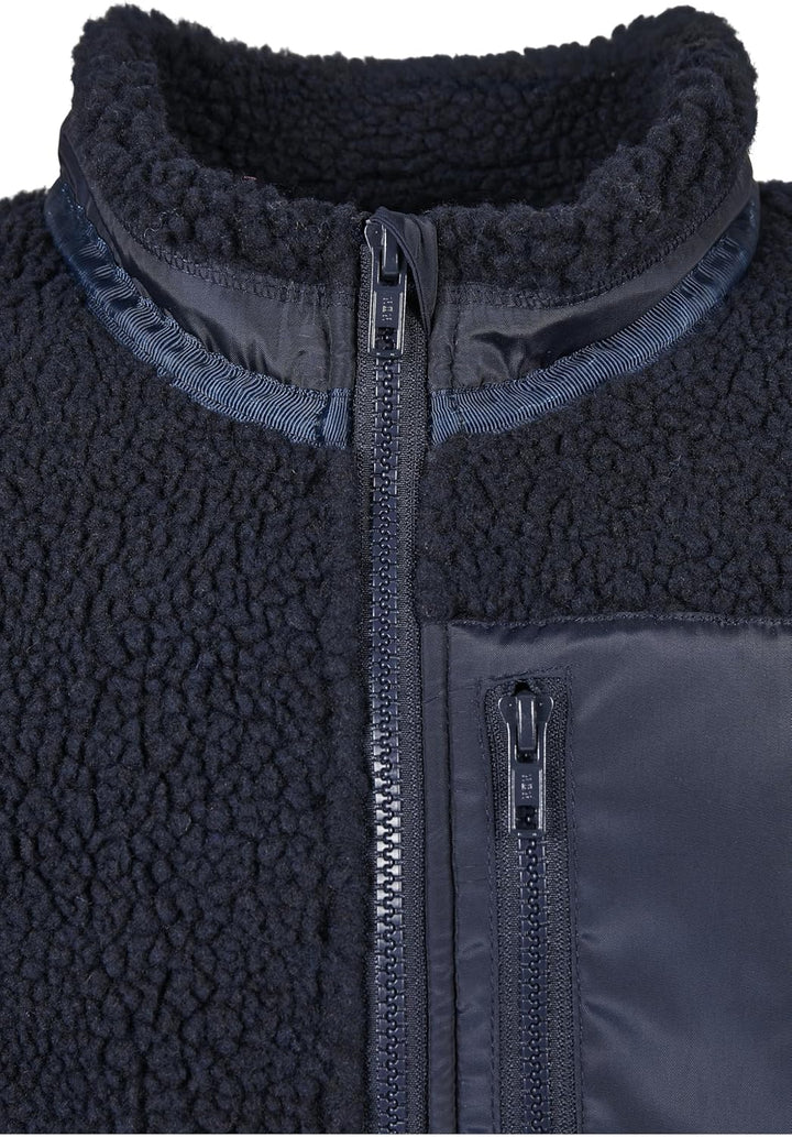 Urban Classics Jungen Boys Sherpa Jacket 158-164 midnightnavy, 158-164 midnightnavy