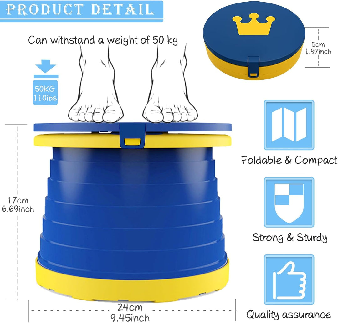 Toilettensitz kinder, klappbarer Toilettenstuhl für Babytraining Indoor Outdoor Travel Töpfchen mit