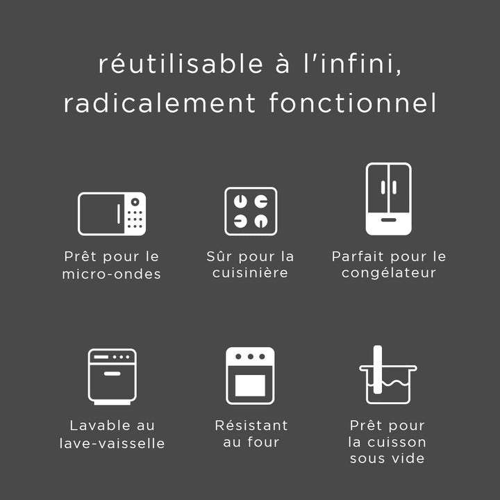 Stasher Bag Premium Silikonbeutel wiederverwendbar für Lebensmittel, Sandwich Bag, Topas, Dauerhaft,