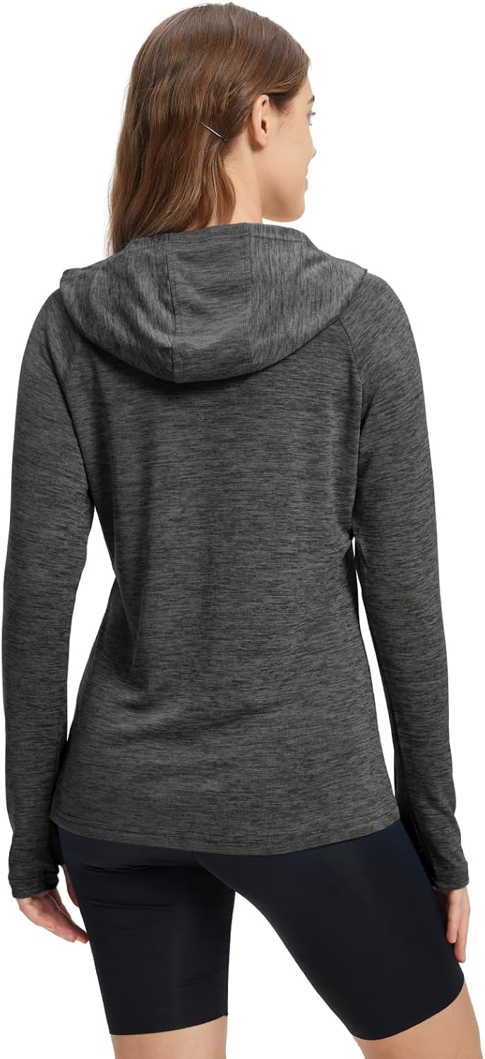 donhobo Damen Sport Shirt Langarm Laufshirt UPF 50+ UV Schutz Schnelltrocknend Pullover Sweatshirts