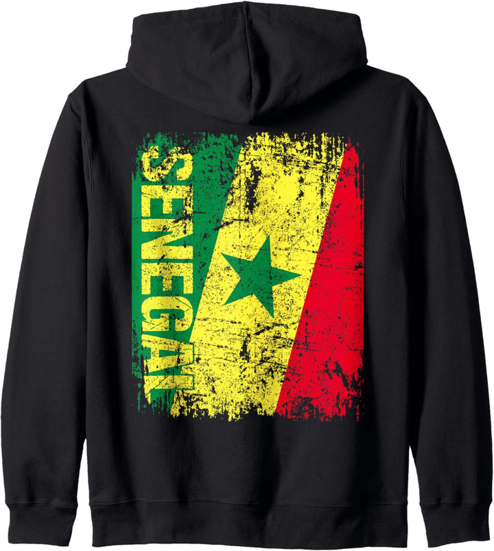 SENEGAL Flagge | Damen Herren Kinder SENEGAL Kapuzenjacke