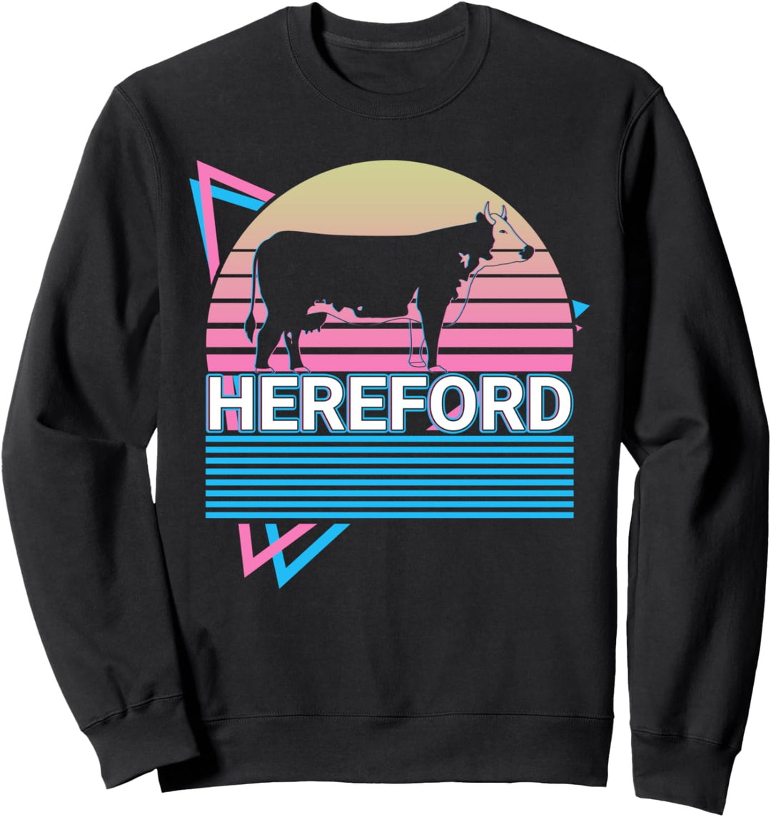 Hereford-Rinder Hereford Kuh Farmer Sweatshirt