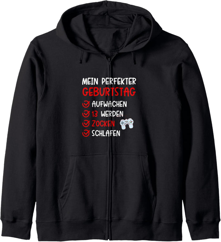 Mein perfekter 13. Geburtstag Video Game Spieler Zockerin Kapuzenjacke