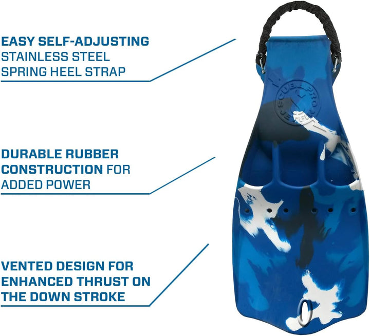 Scubapro Fine-Jet Special Edition mit Sprunggurten Blau XXL, Blau XXL