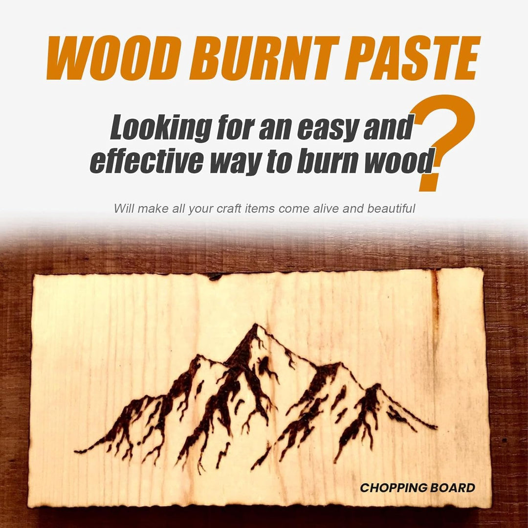 Wood Burning Gel | Easy to Apply Burn Paste for Wood Craft Combustion Gel | Multifunctional Pyrograp
