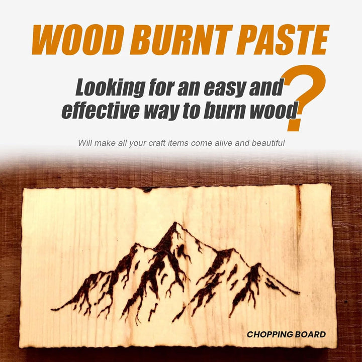 Wood Burning Gel | Easy to Apply Burn Paste for Wood Craft Combustion Gel | Multifunctional Pyrograp
