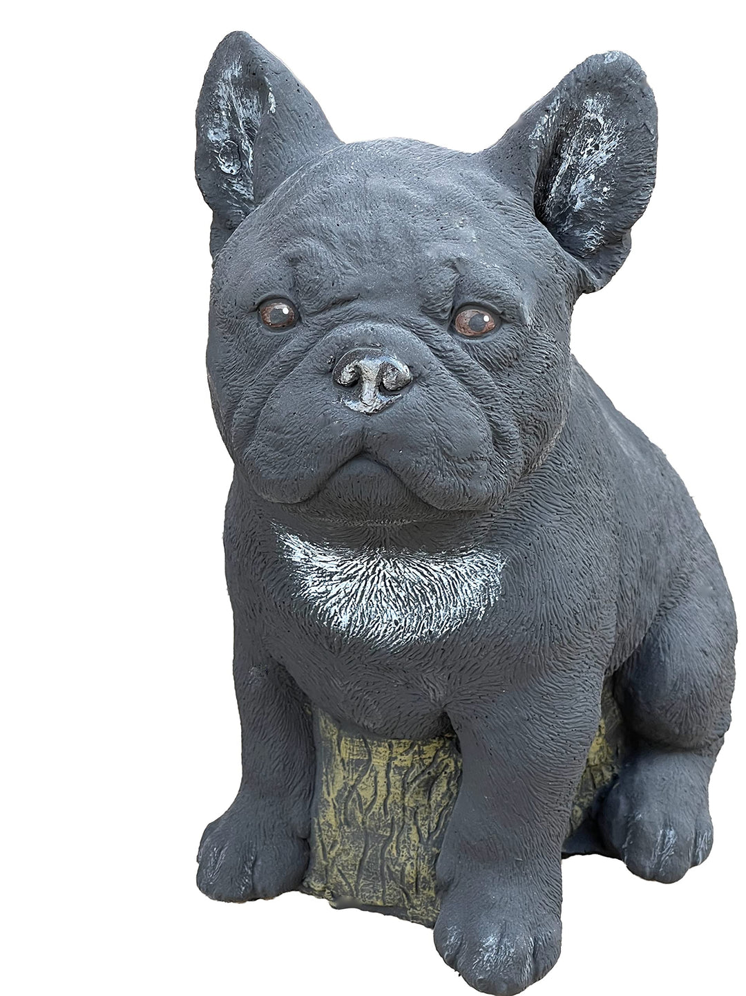 Stone and Style Steinfigur Frenchie schwarz Französische Bulldogge frostfest