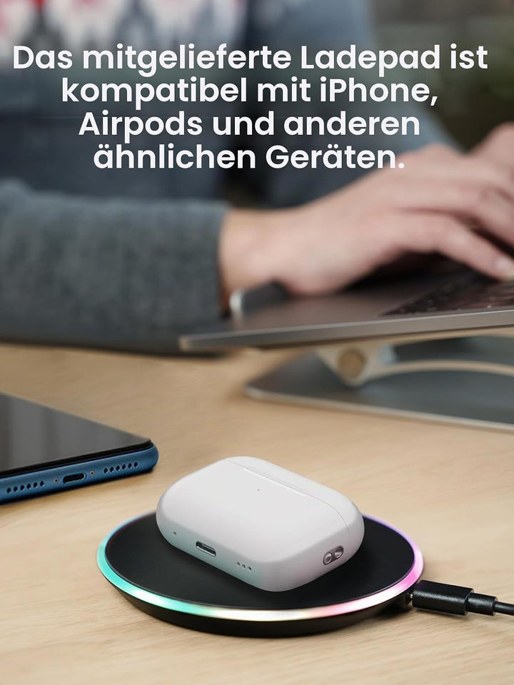 Perixx PERIMICE-713LRX – Kabellose wiederaufladbare vertikale Maus für Linkshänder, duales Laden per