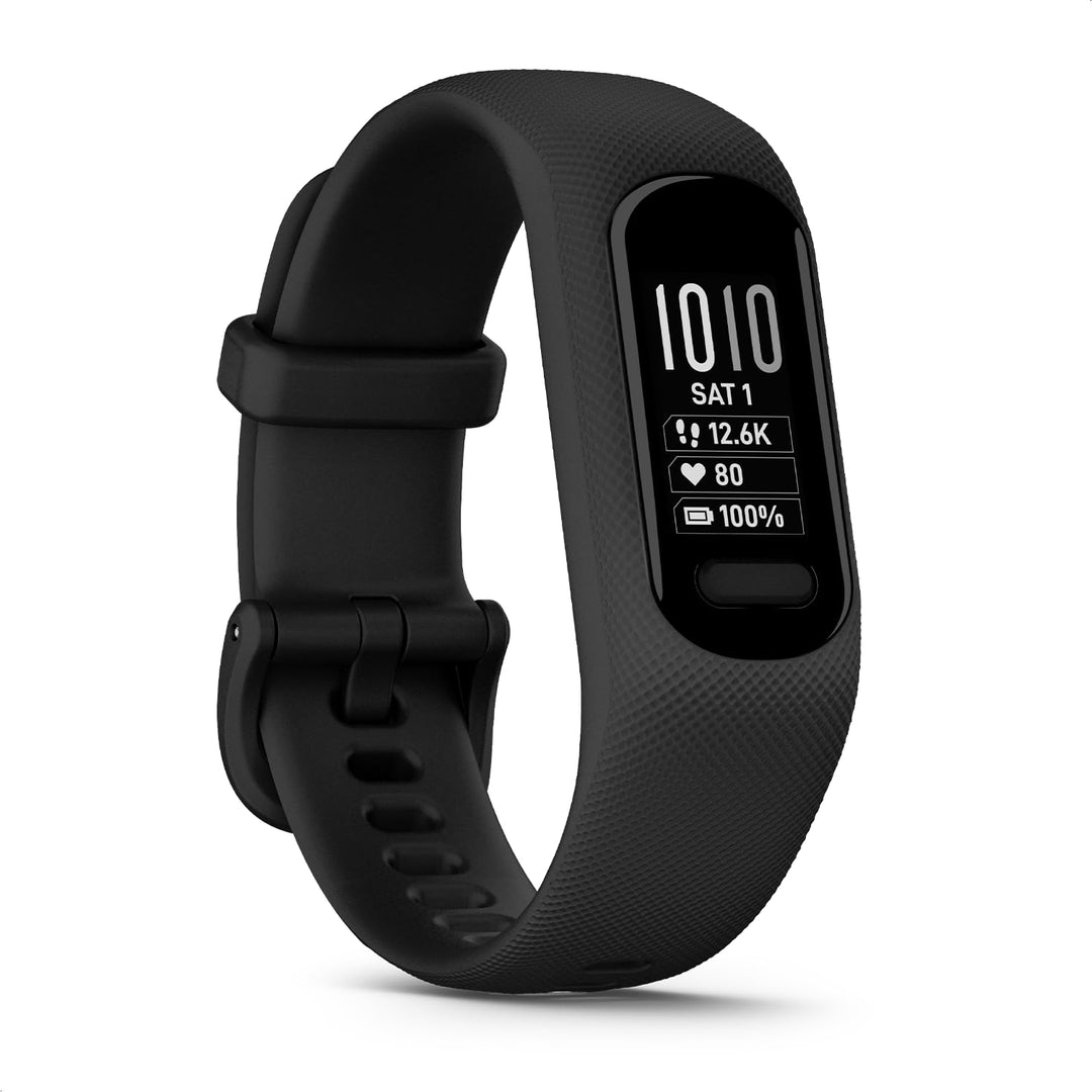 Garmin vívosmart 5 – Fitness-Tracker mit extragrossem OLED-Touchdisplay, Gesundheitsfunktion wie Sch