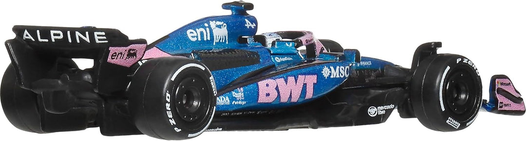 Hot Wheels Formel 1 BWT Alpine – Pierre Gasly #10 Premium Die-Cast-Spielzeugauto im Massstab 1:64 Sa