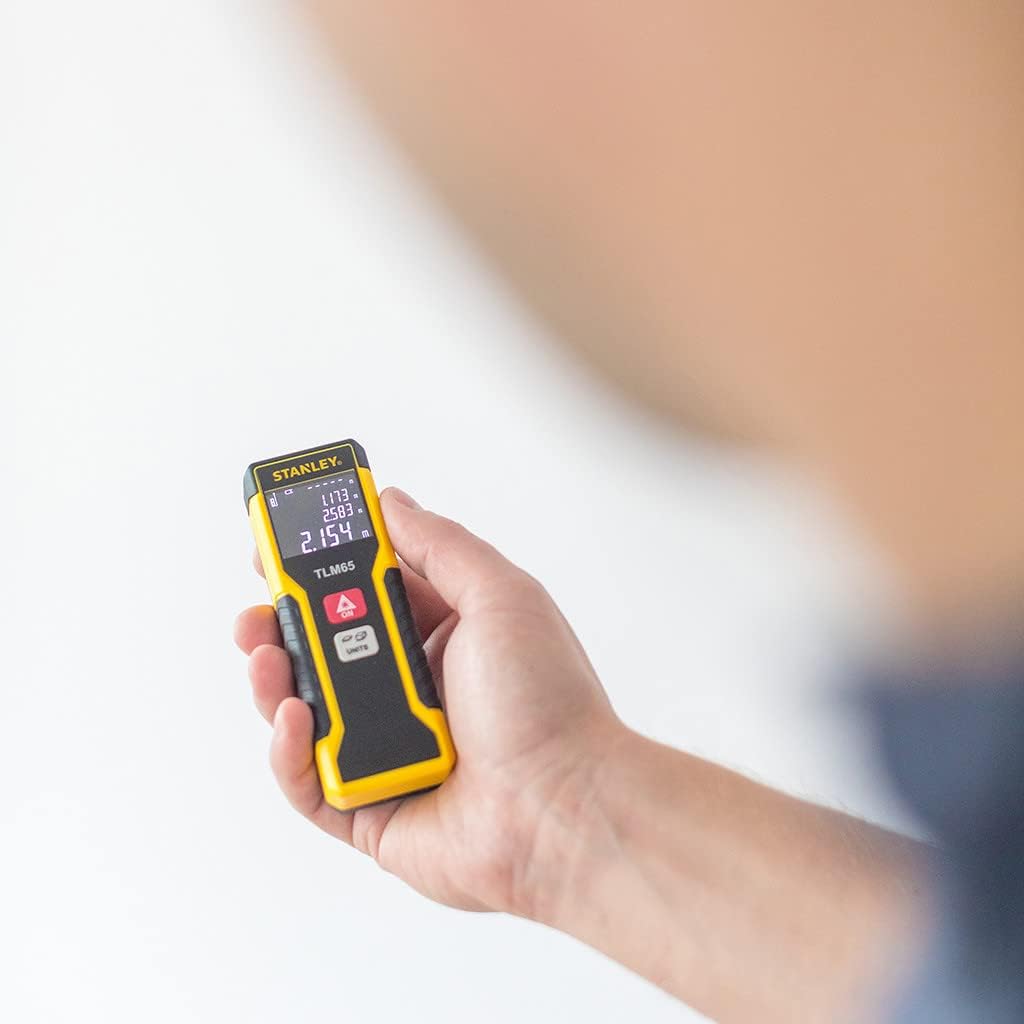 Stanley Laser-Entfernungsmesser TLM65, 20 m Reichweite, Ein-Knopf-Bedienung, automatische Abschaltun