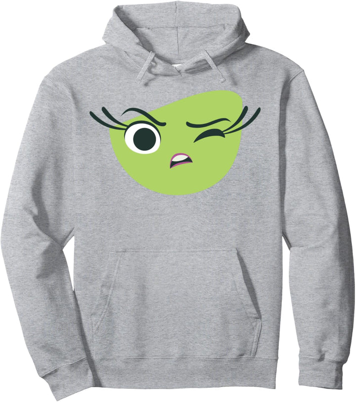 Disney Pixar Inside Out Disgust Large Face Portrait Pullover Hoodie