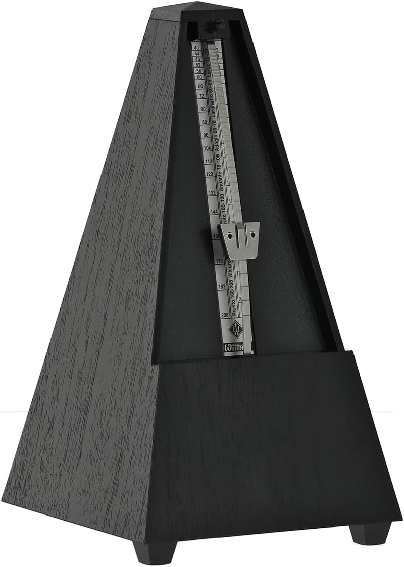 Wittner Metronom 806K Kunststoffgehäuse ohne Glocke Taktell Pyramidenform schwarz, schwarz