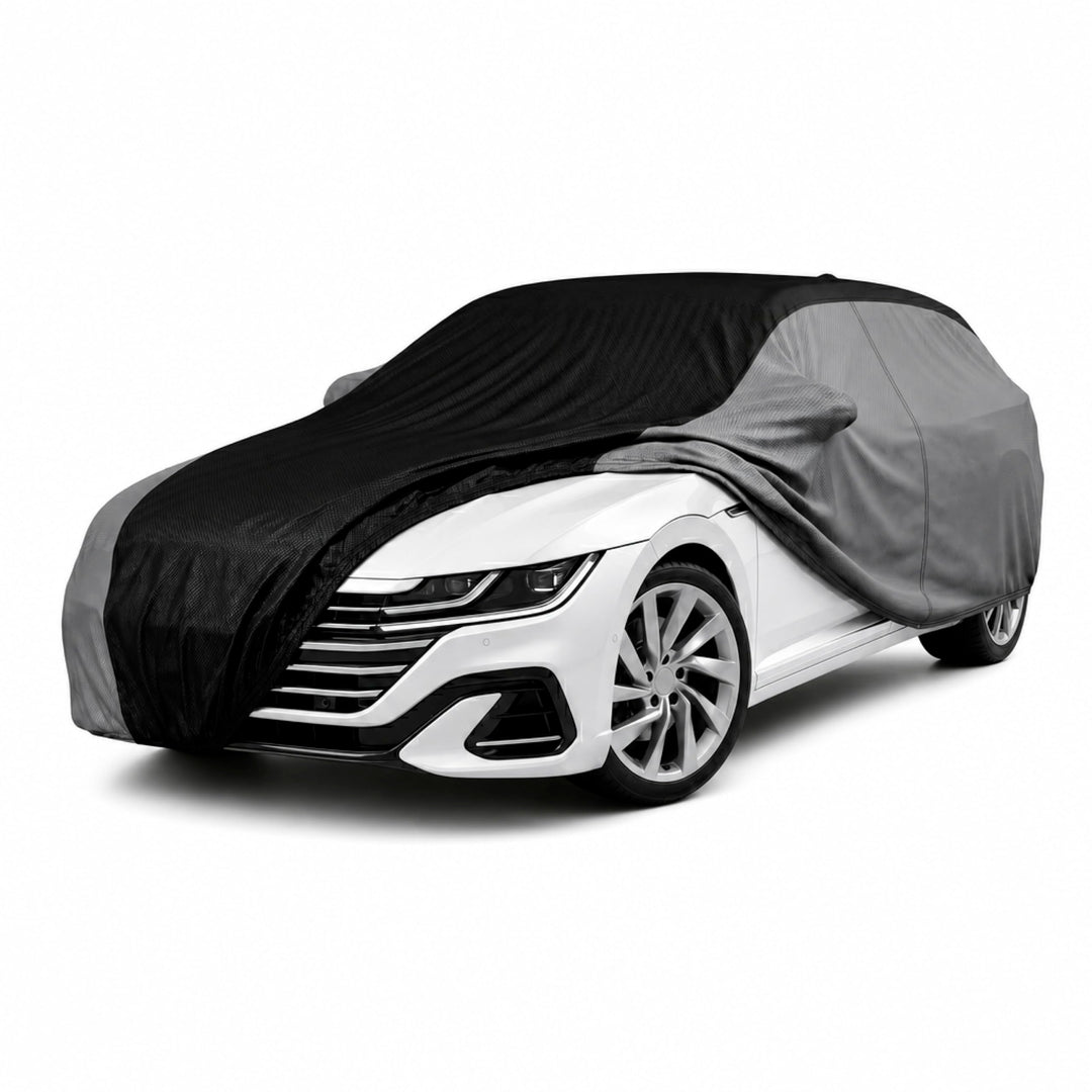 WALSER CarComfort Autoplane Indoor Eco Kombi XL, Auto-Abdeckplane atmungsaktiv, lackschonende Autoab