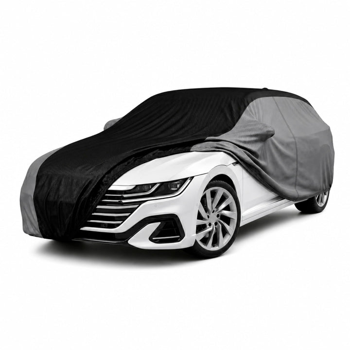 WALSER CarComfort Autoplane Indoor Eco Kombi XL, Auto-Abdeckplane atmungsaktiv, lackschonende Autoab